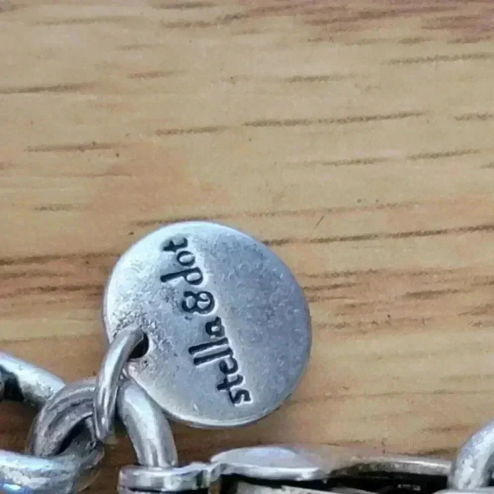 Vintage Stella & Dot Versatile Statement 2 In 1 Silver Tone Necklace Chain Belt